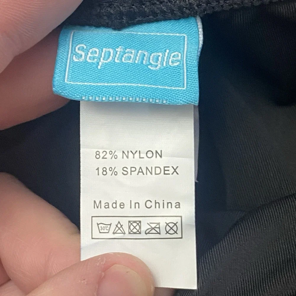 Septangle Swim Shorts XL Black Classic Casual Stretch Beach Vacation Pool Cute